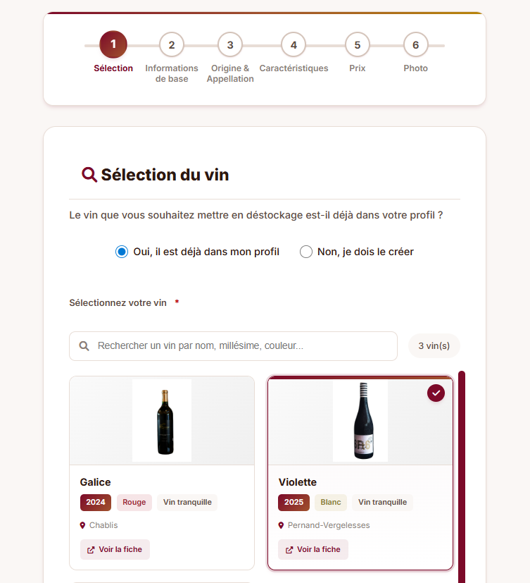 Création offre destockage